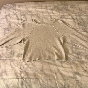 white-grey PacSun top